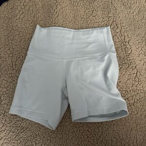 Aritzia TNA baby blue biker shorts